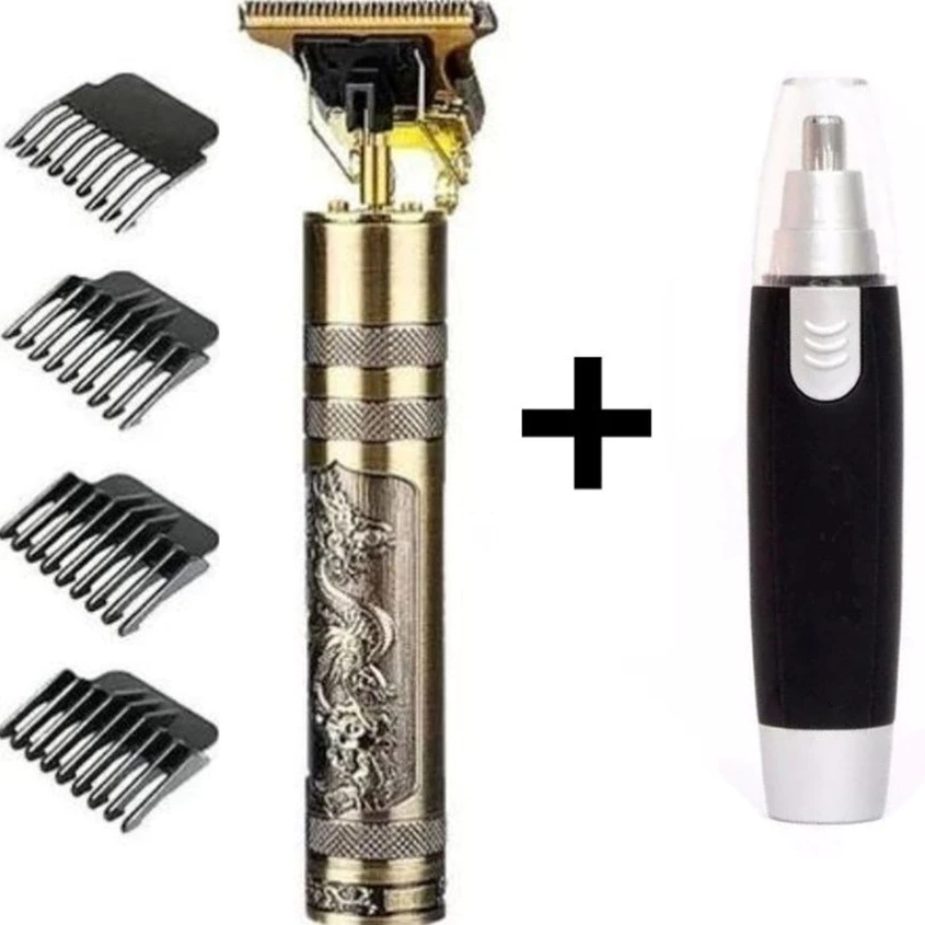 Cuidados masculinos - Barbeador e aparador de pêlos Maquina cortar cabelo dragão - Imagem 2