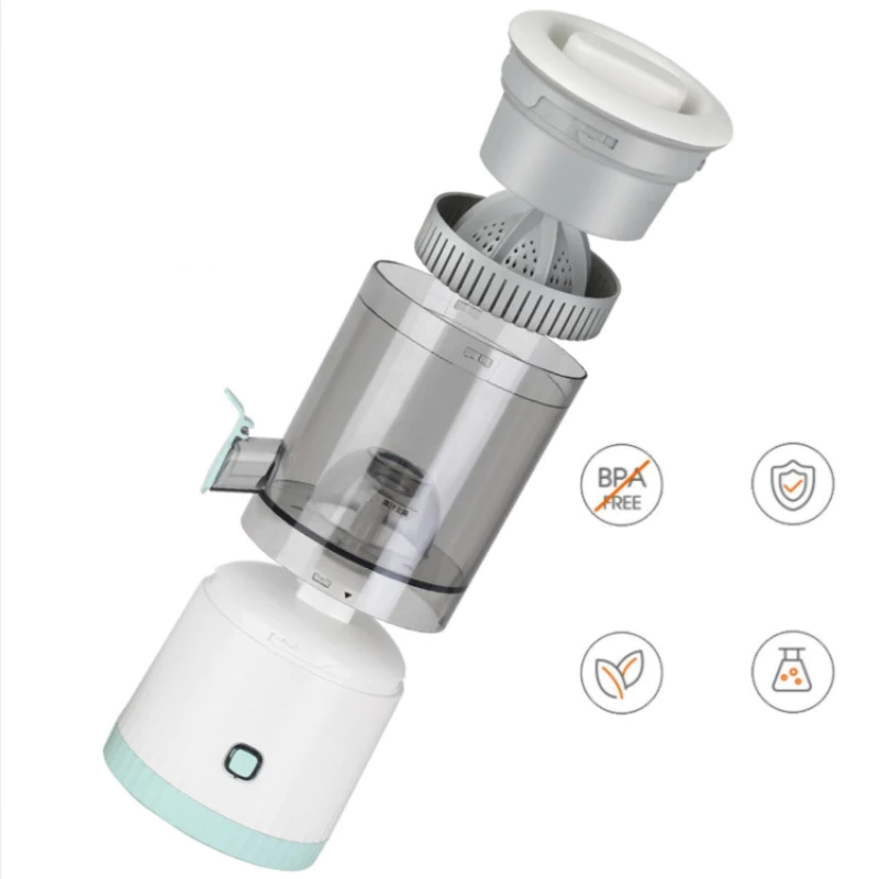 Espremedor Elétrico Laranja Limão Frutas Fazer Sucos Recarregável Usb Cozinha - Imagem 2
