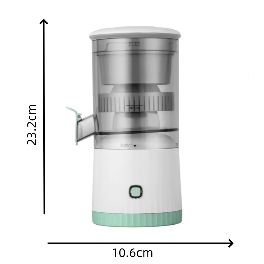 Espremedor Elétrico Laranja Limão Frutas Fazer Sucos Recarregável Usb Cozinha - Imagem 3